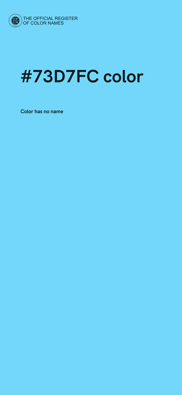 #73D7FC color image