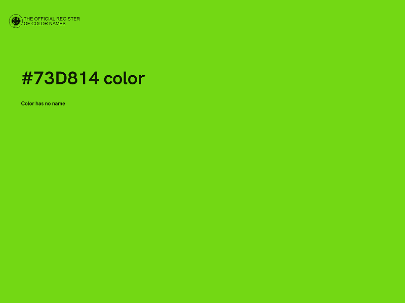 #73D814 color image