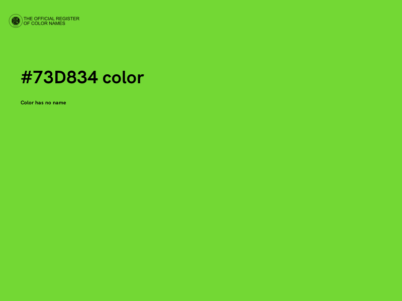 #73D834 color image