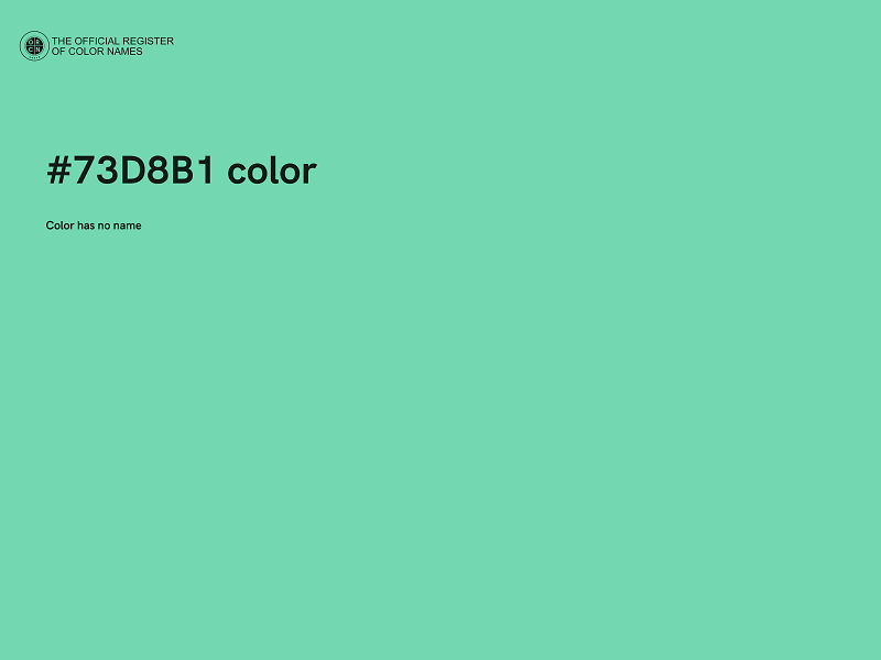 #73D8B1 color image
