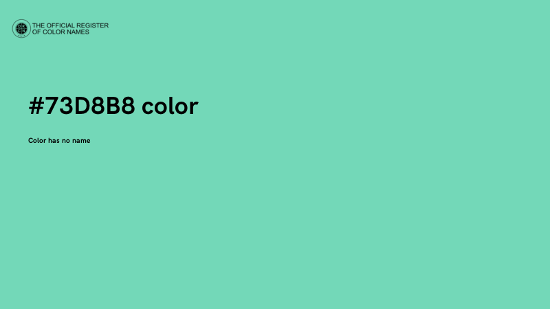 #73D8B8 color image