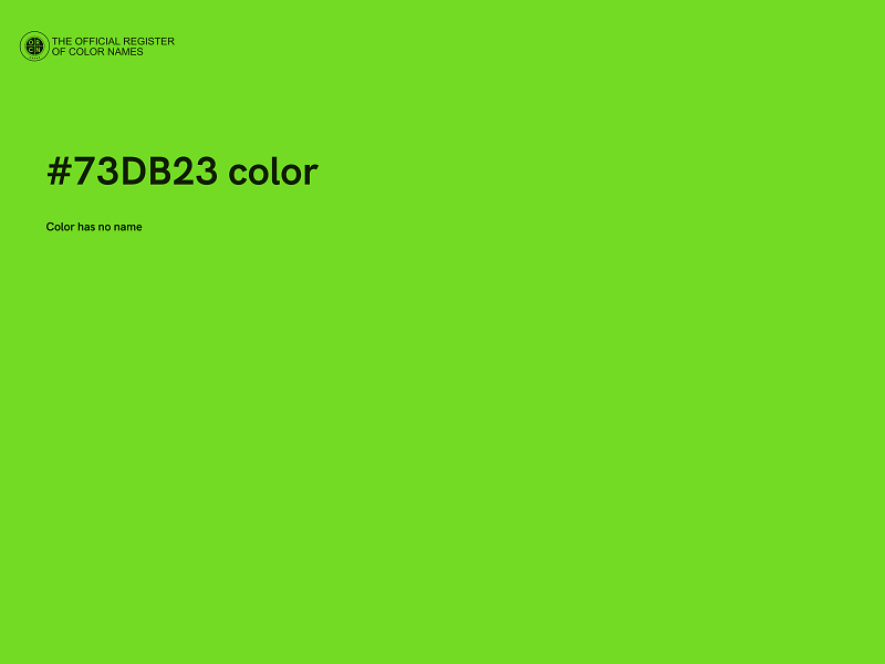 #73DB23 color image