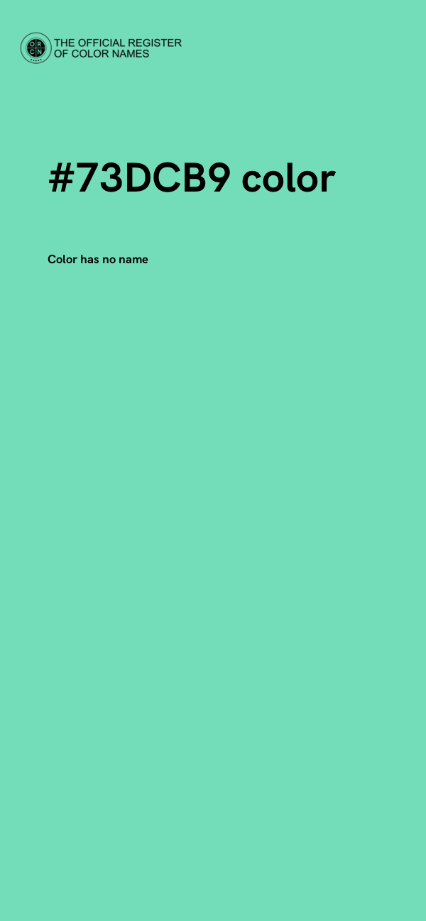 #73DCB9 color image
