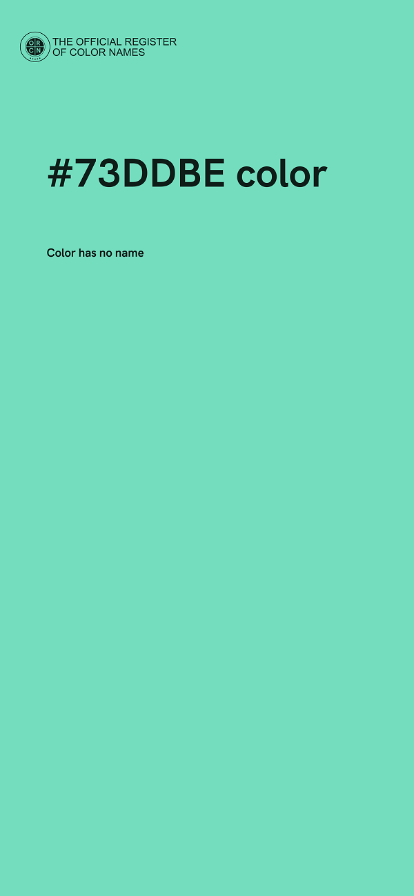 #73DDBE color image