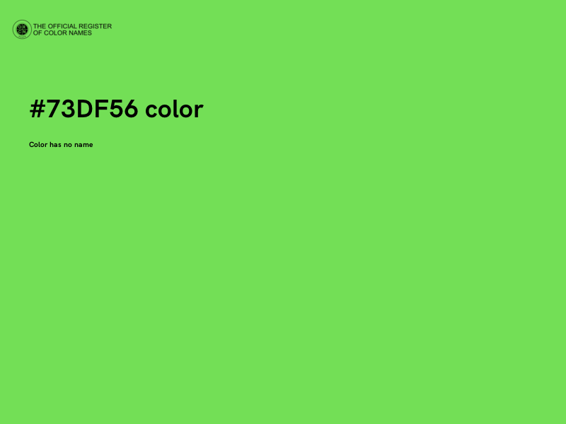 #73DF56 color image