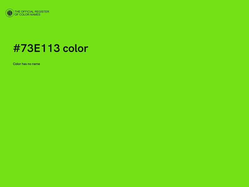 #73E113 color image