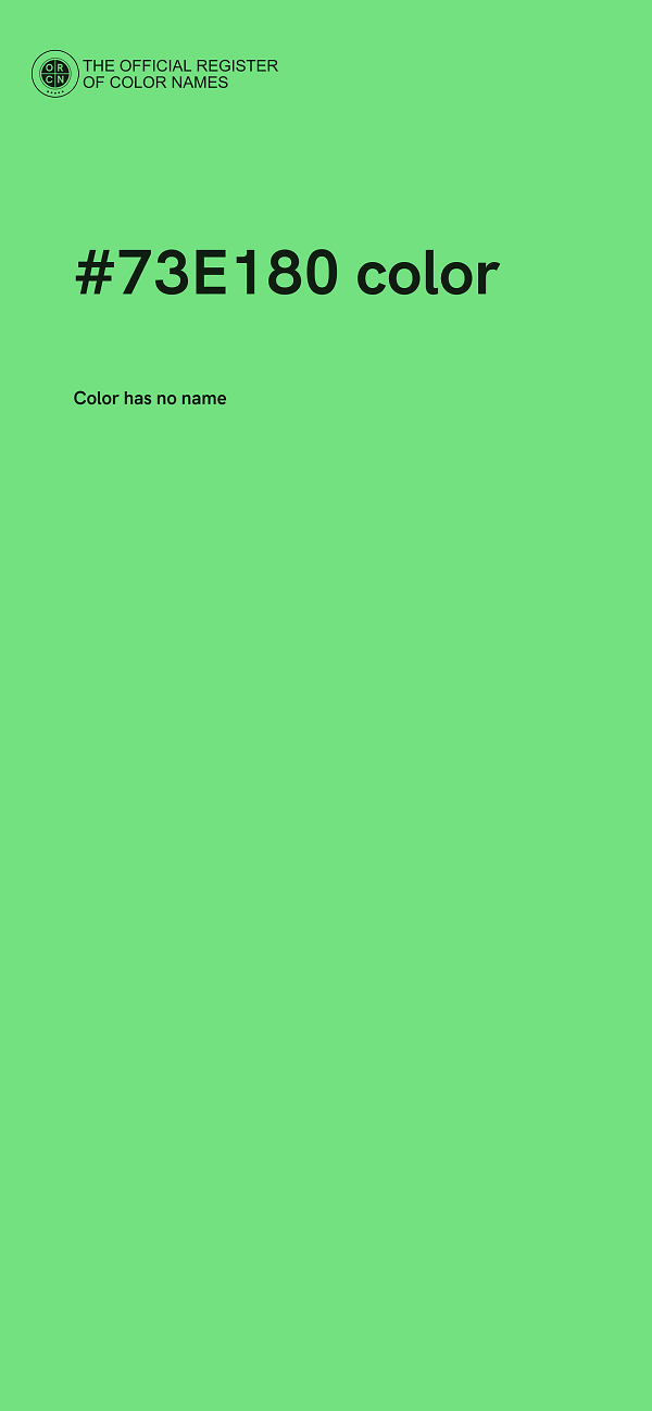 #73E180 color image
