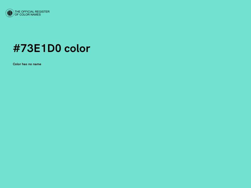 #73E1D0 color image