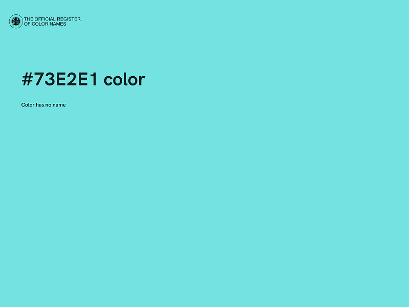 #73E2E1 color image