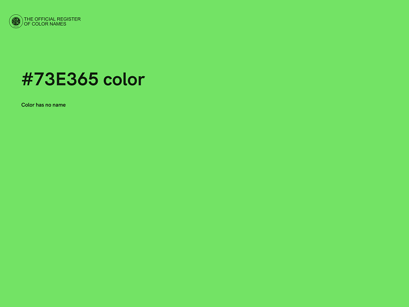 #73E365 color image