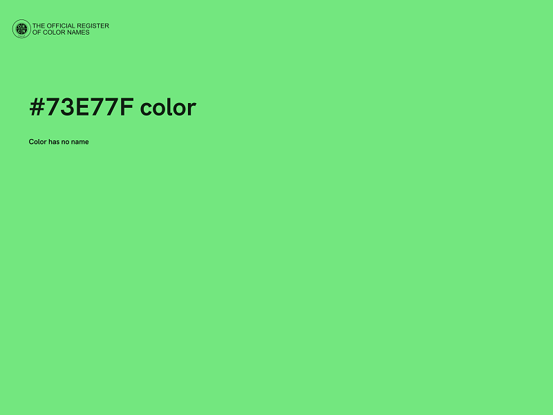 #73E77F color image