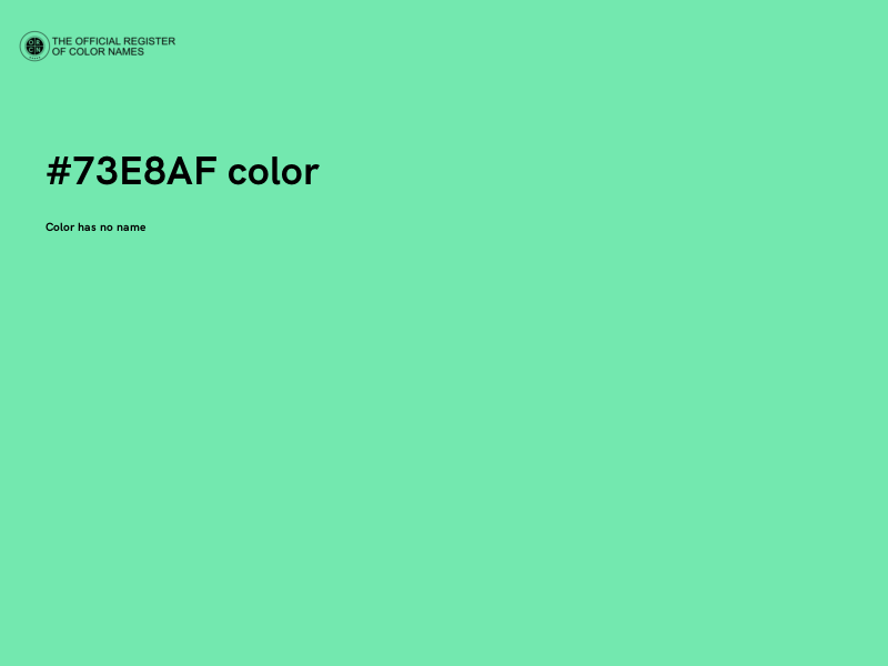 #73E8AF color image