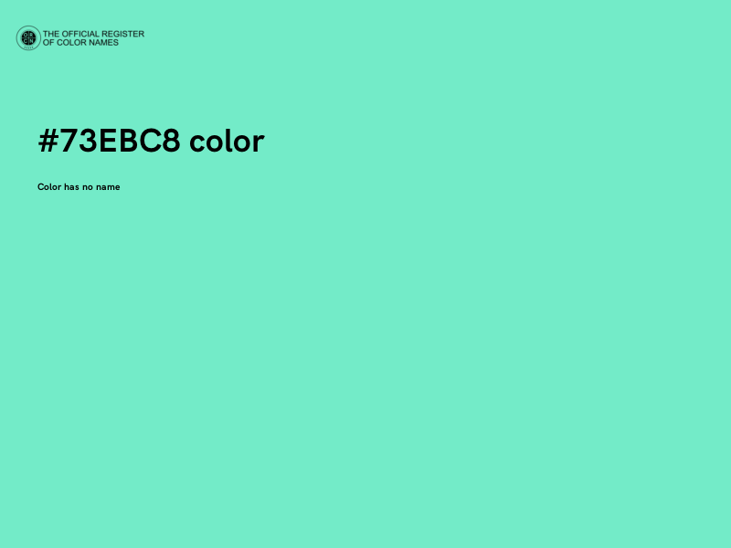 #73EBC8 color image