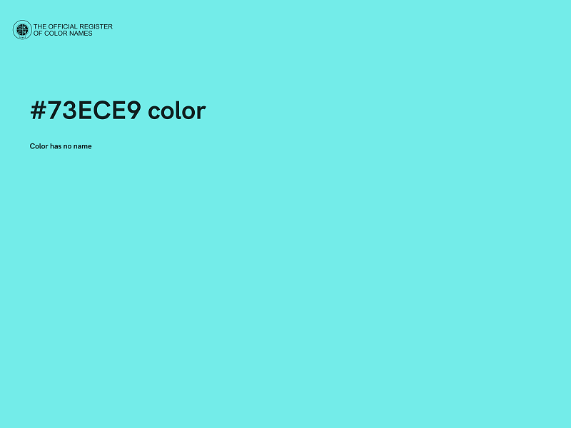 #73ECE9 color image
