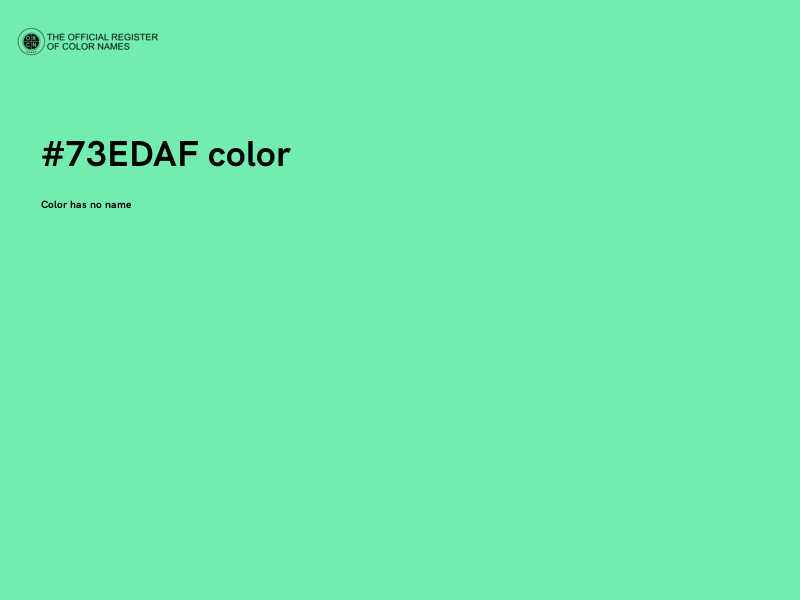 #73EDAF color image