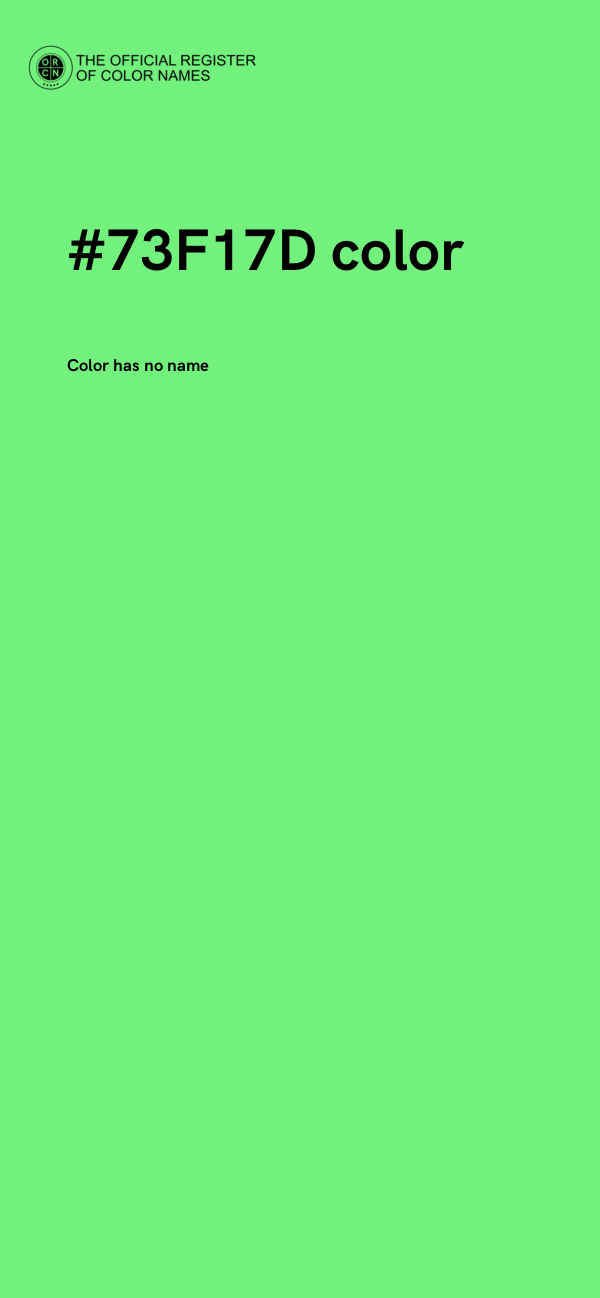 #73F17D color image