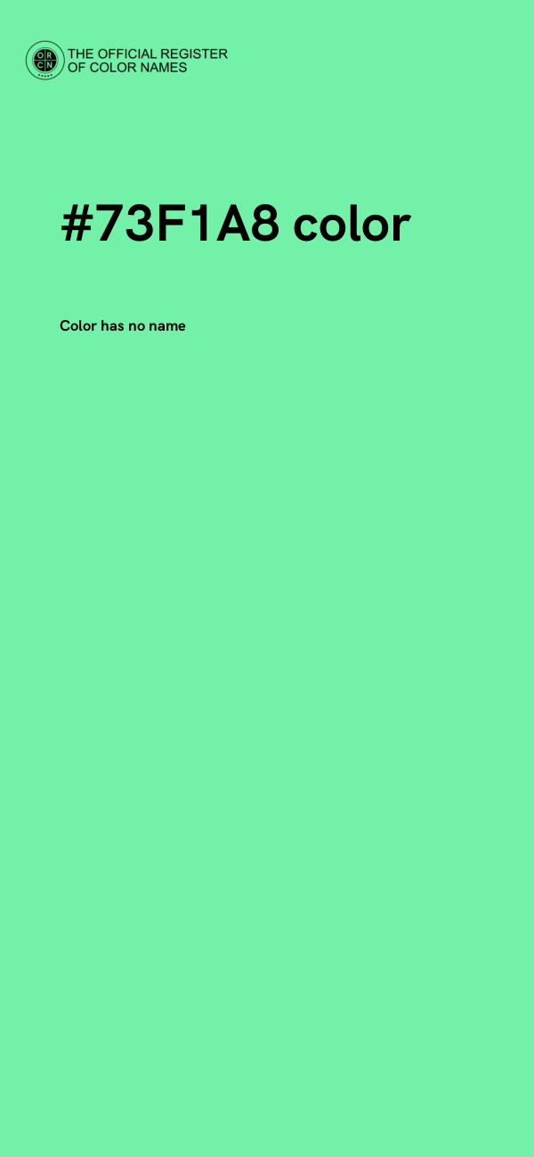 #73F1A8 color image