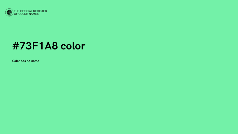 #73F1A8 color image