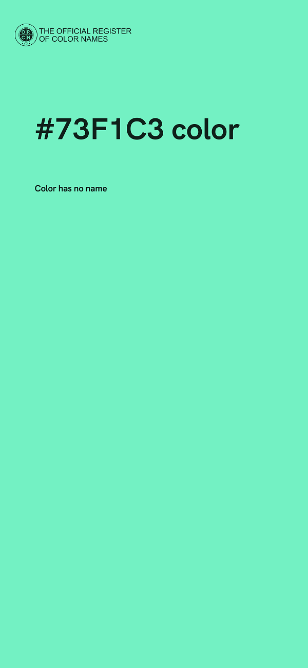 #73F1C3 color image