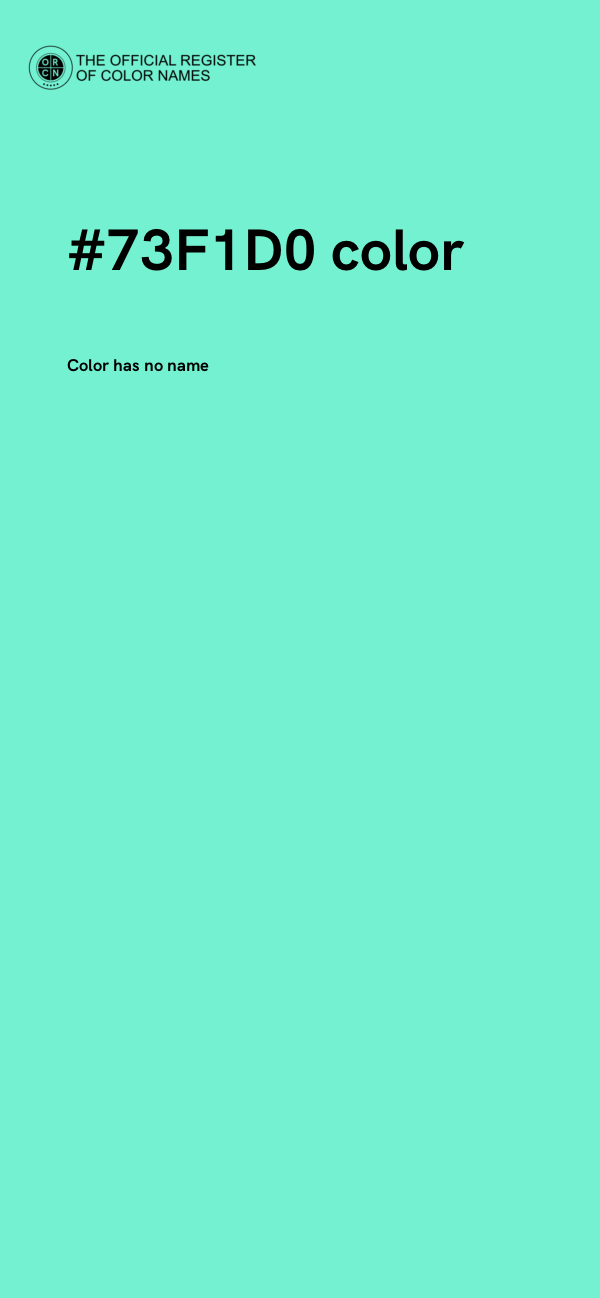 #73F1D0 color image