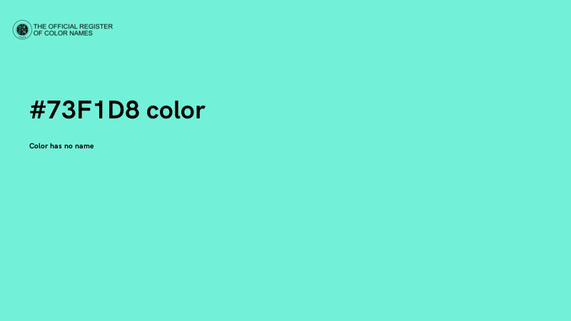 #73F1D8 color image