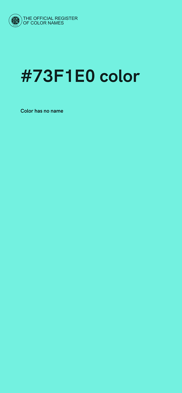 #73F1E0 color image