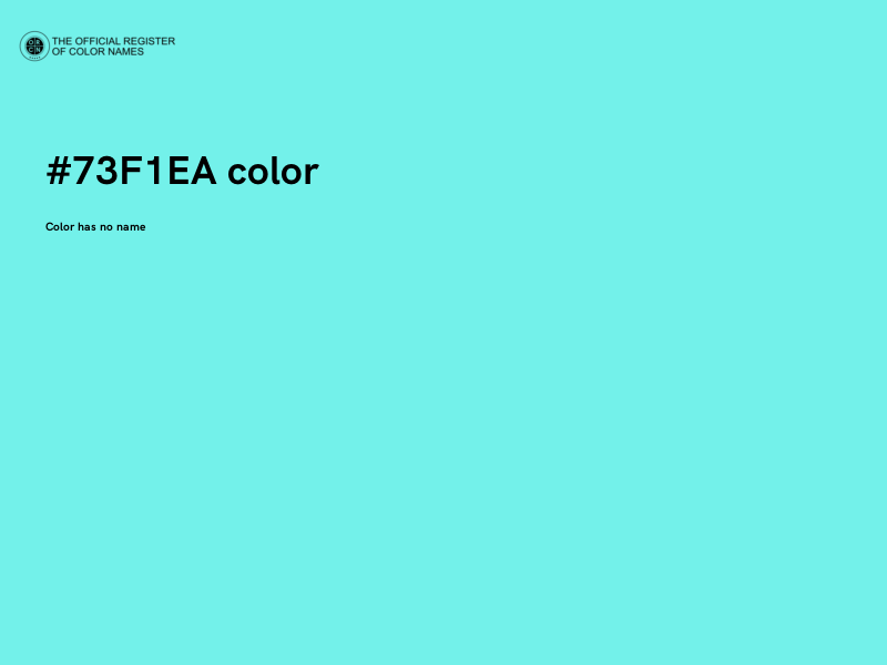 #73F1EA color image