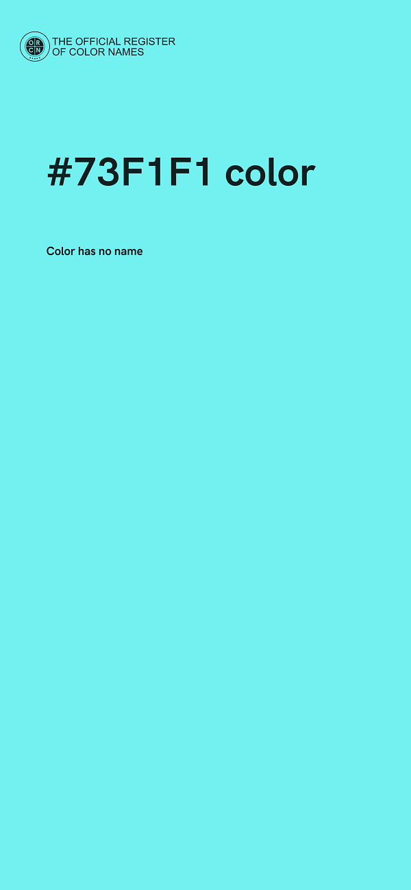 #73F1F1 color image