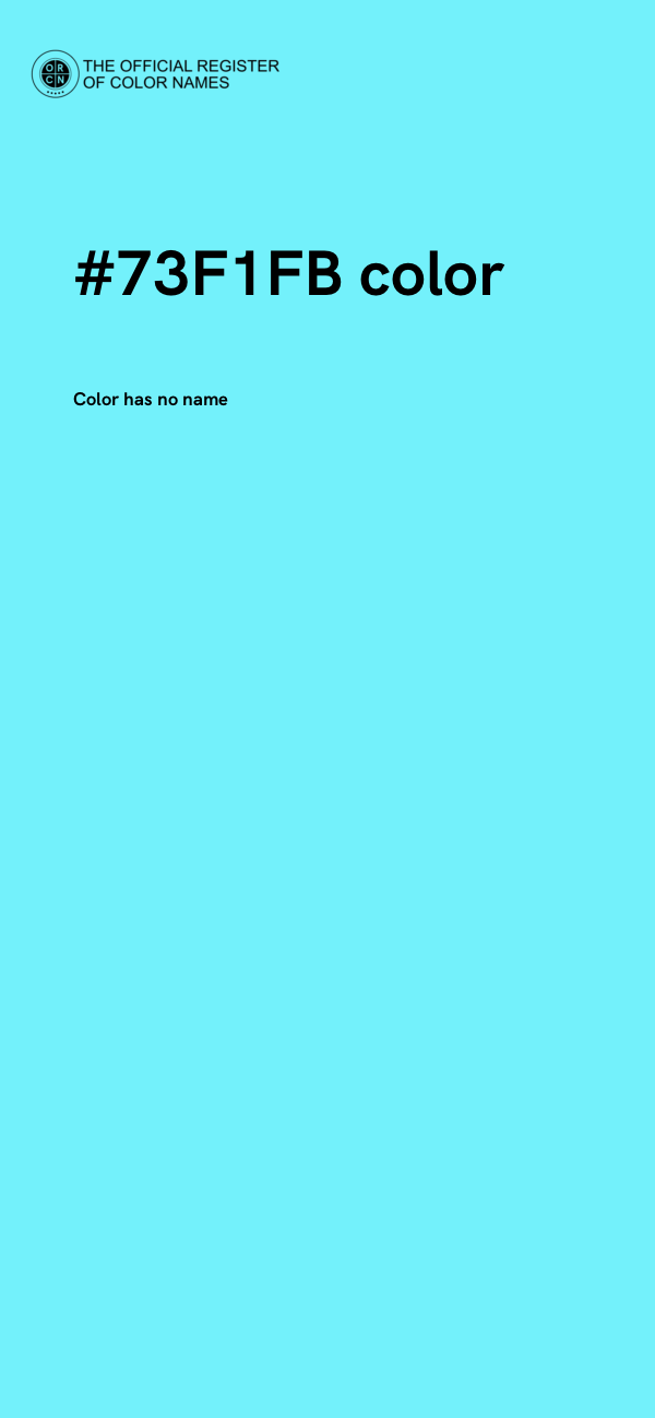 #73F1FB color image