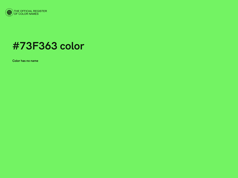 #73F363 color image