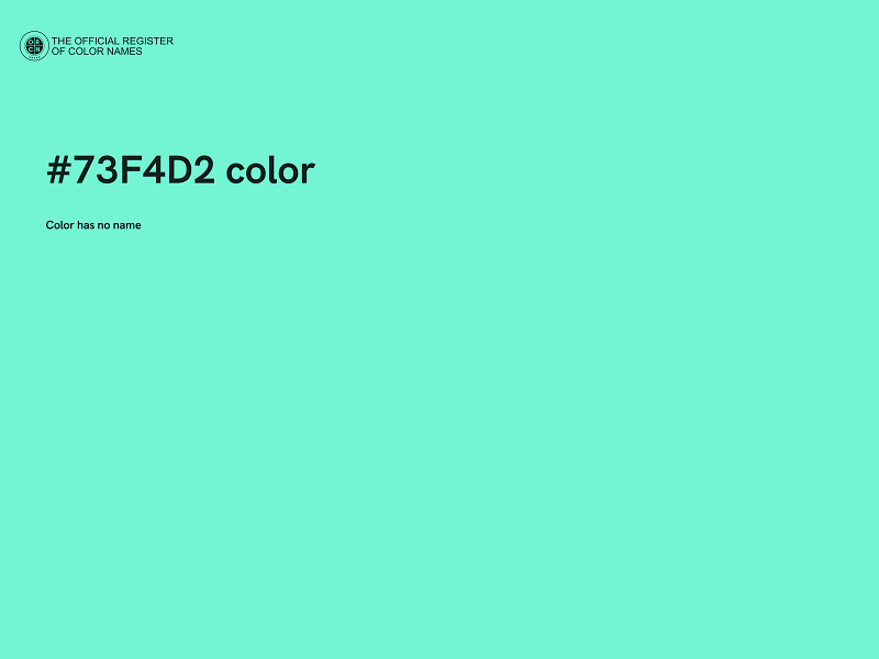 #73F4D2 color image