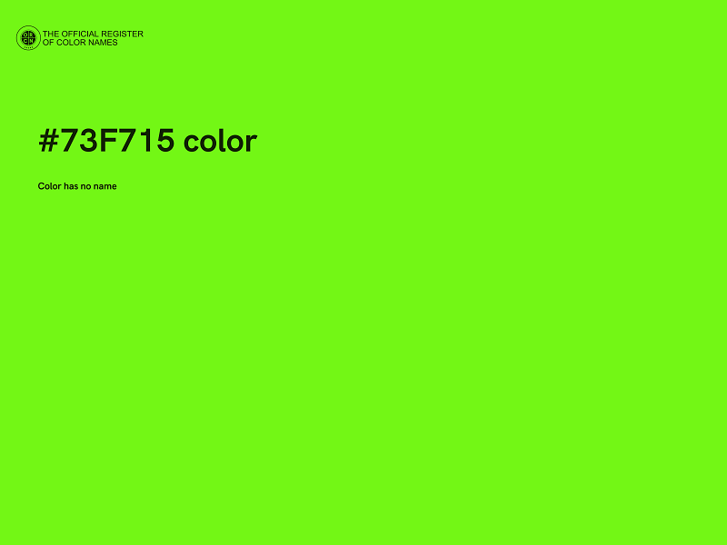 #73F715 color image