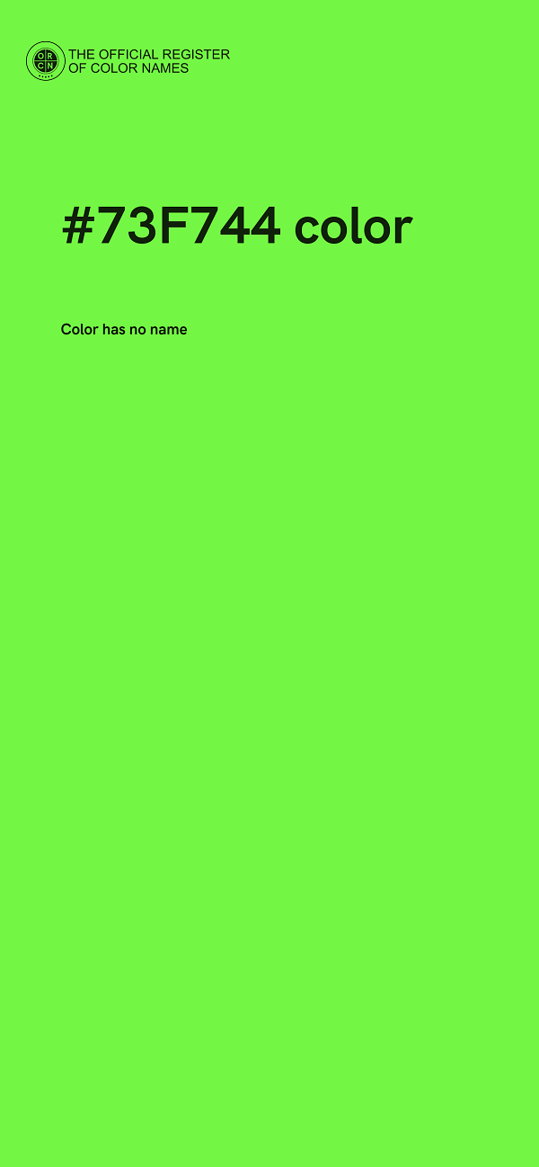 #73F744 color image