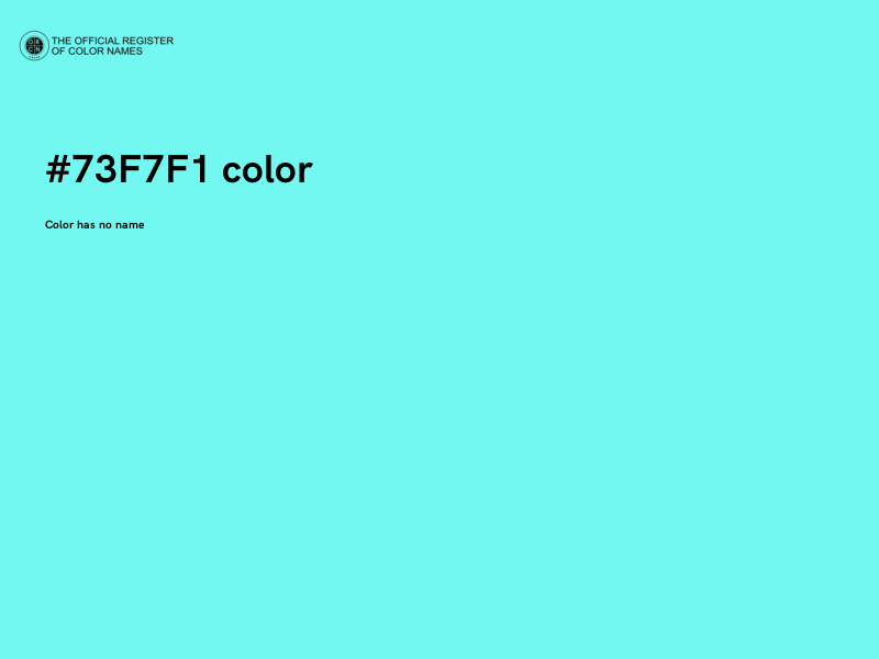 #73F7F1 color image