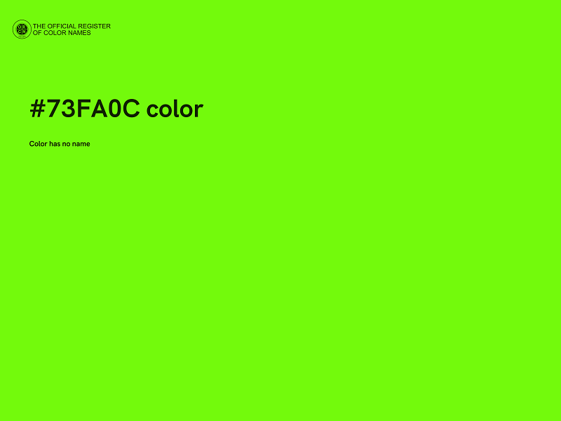 #73FA0C color image