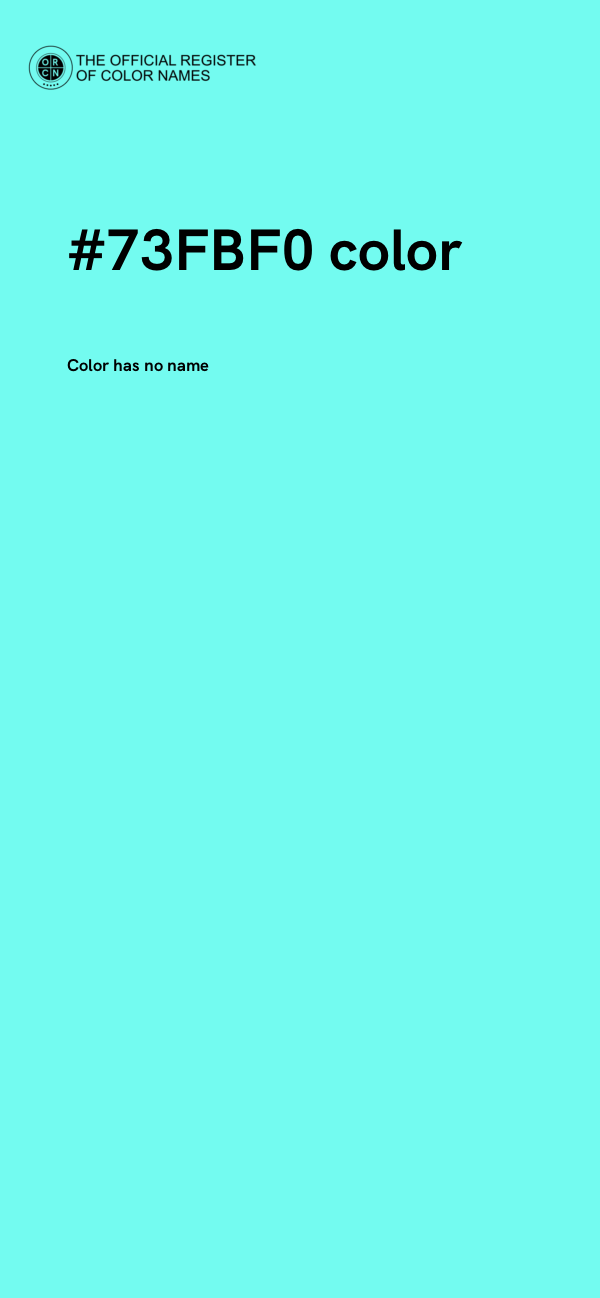 #73FBF0 color image