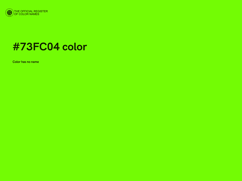 #73FC04 color image