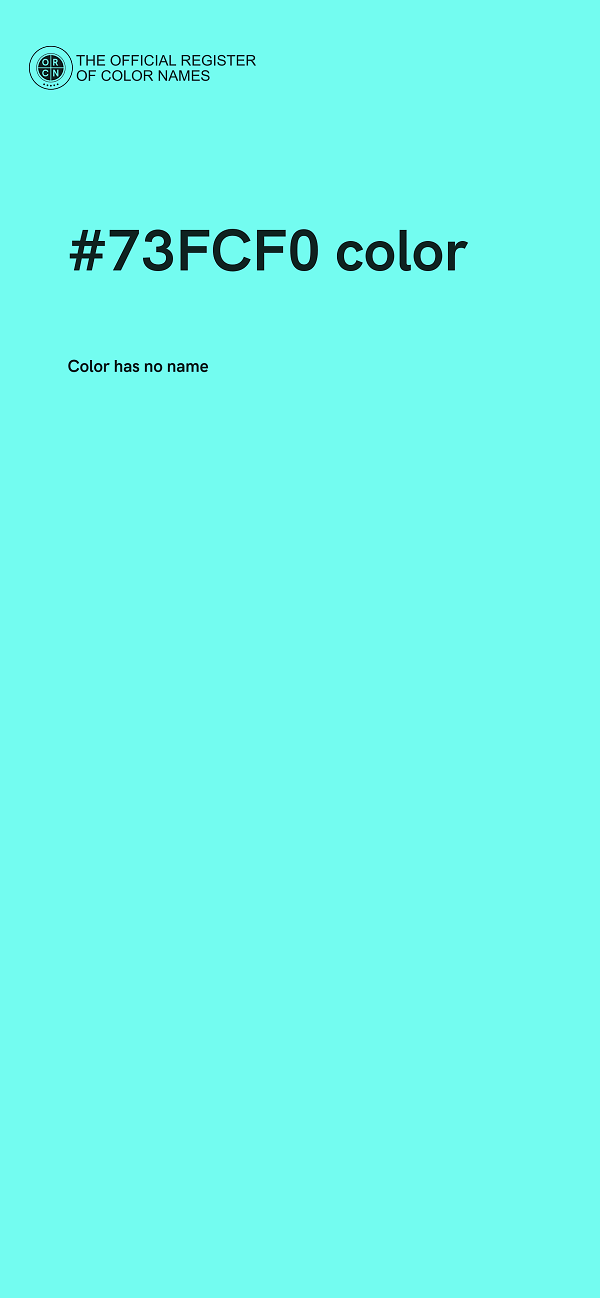 #73FCF0 color image