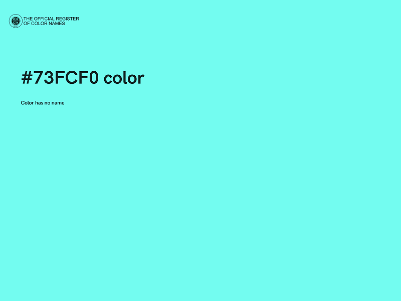 #73FCF0 color image