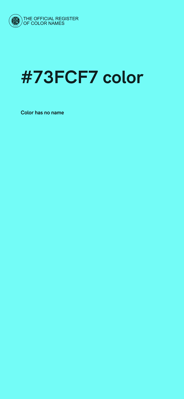 #73FCF7 color image