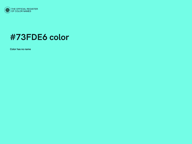 #73FDE6 color image
