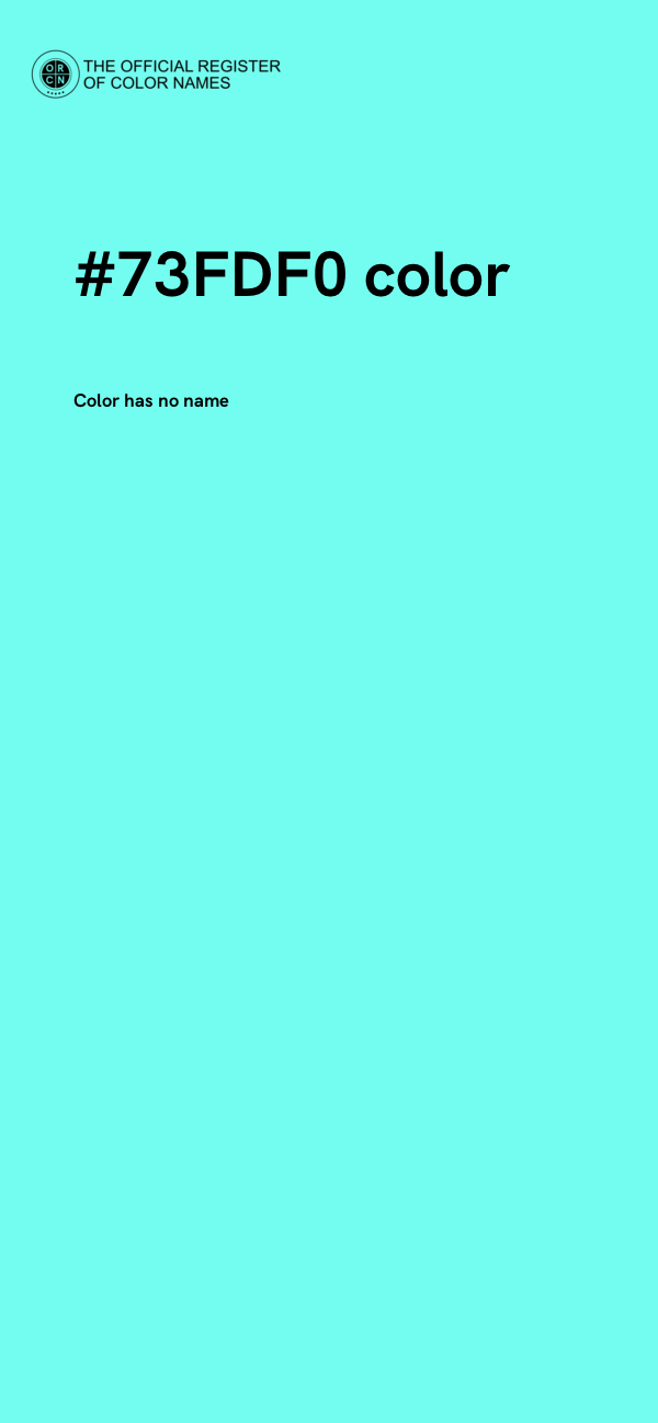 #73FDF0 color image