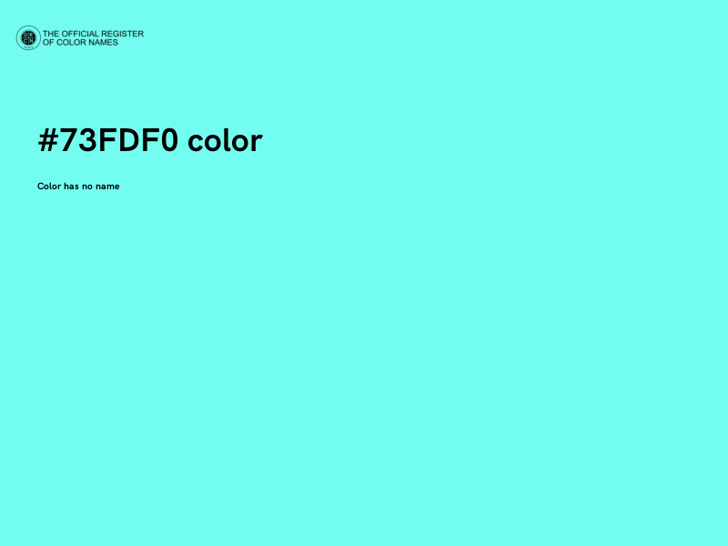 #73FDF0 color image