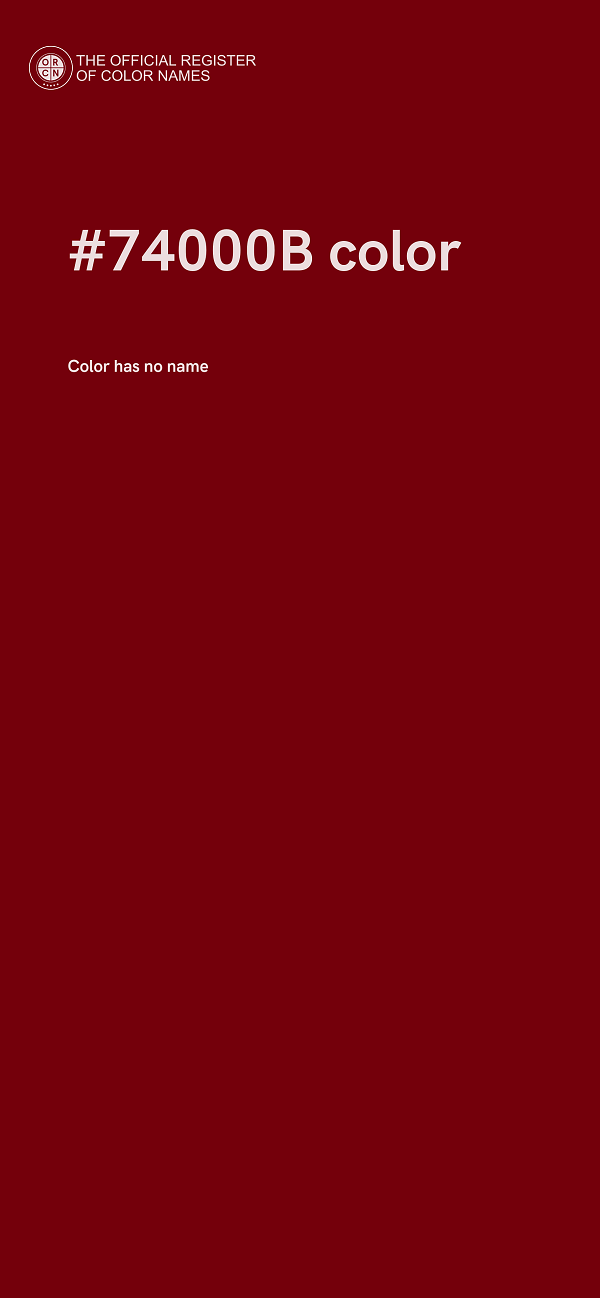 #74000B color image