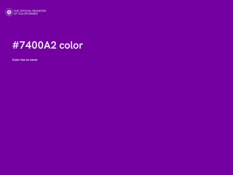 #7400A2 color image