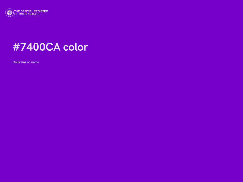 #7400CA color image