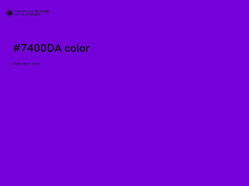 #7400DA color image