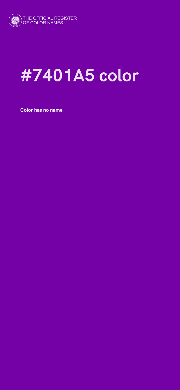 #7401A5 color image