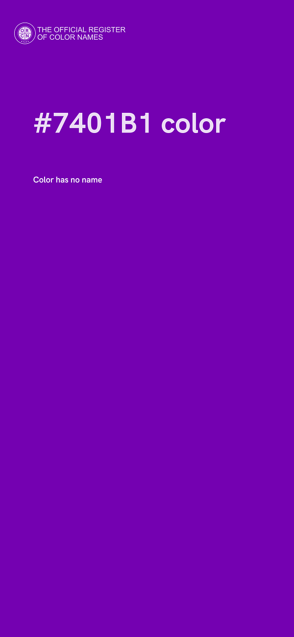 #7401B1 color image