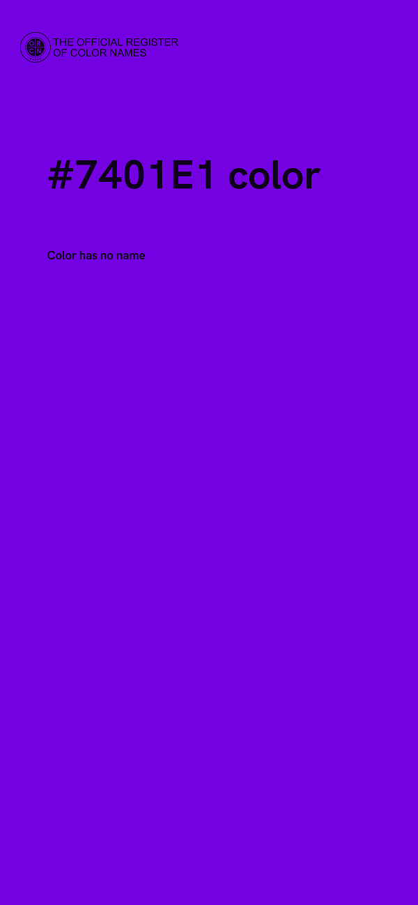 #7401E1 color image
